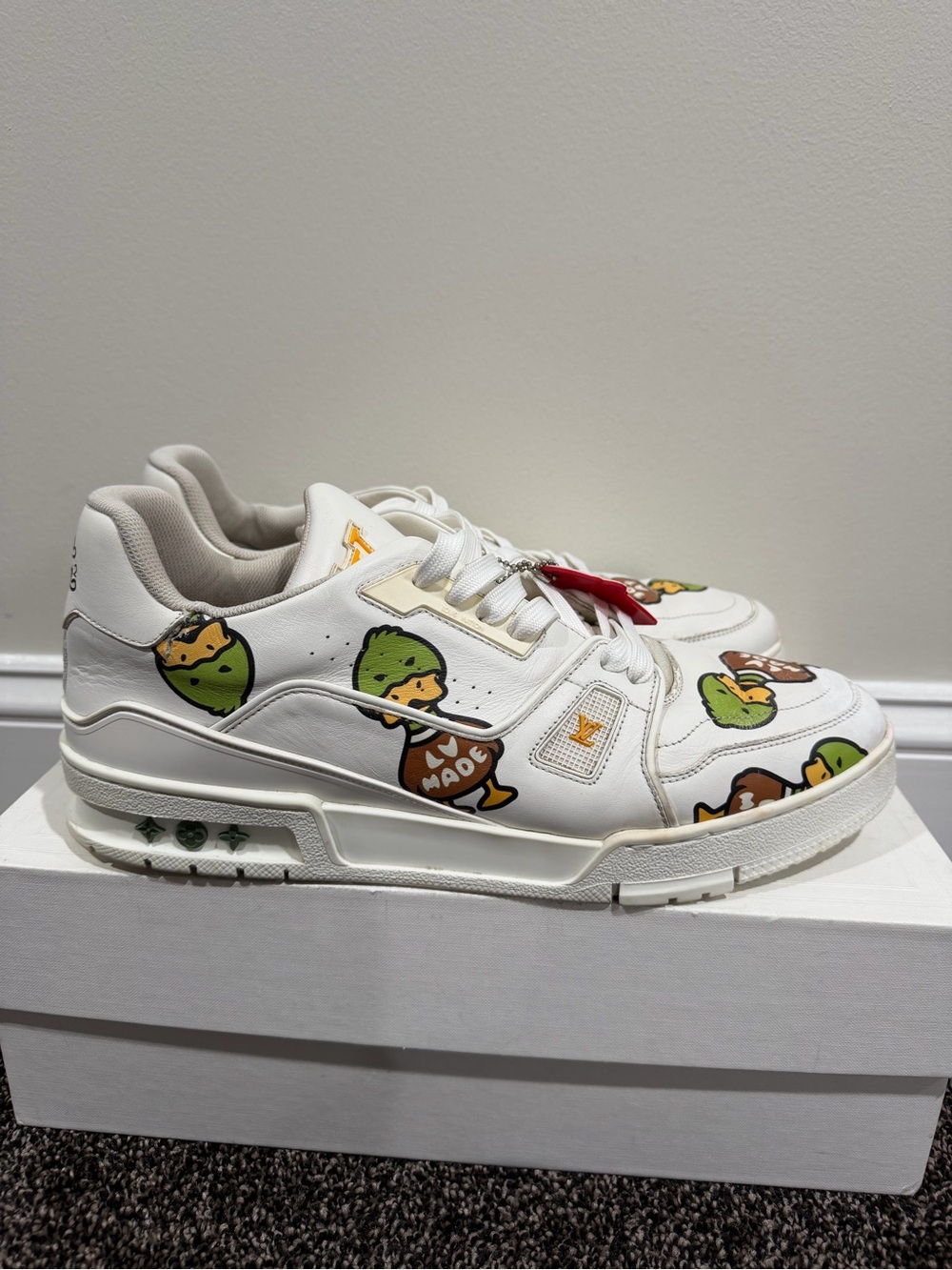 Louis Vuitton x Nigo Human Made Duck FW21 LV Trainers Shoes - Picture 6 of 14